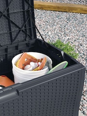 Suncast Cyberspace Grey Missouri 276L Garden Storage Box - Image 2 of 4