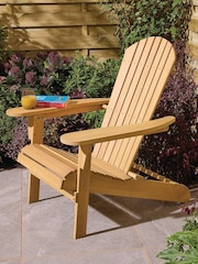 Rowlinson Natural Sandown Adirondack Garden Chair - Image 1 of 5
