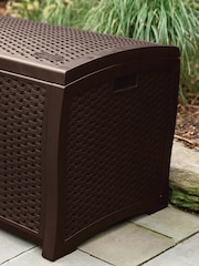 Suncast Java Brown Missouri 375L Garden Storage Box - Image 2 of 5