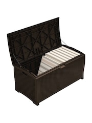 Suncast Java Brown Missouri 375L Garden Storage Box - Image 4 of 5