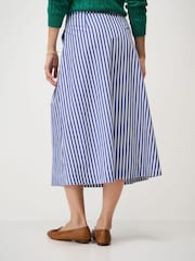 Crew Clothing Dark Blue Gabby Cotton Skirt - Image 2 of 5