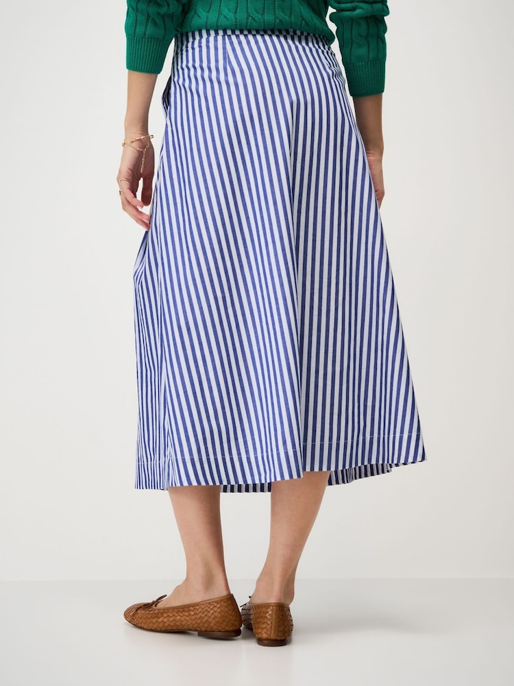 Crew Clothing Dark Blue Gabby Cotton Skirt - Image 2 of 5 Crew Clothing Dark Blue Gabby Cotton Skirt - Image 2 of 5