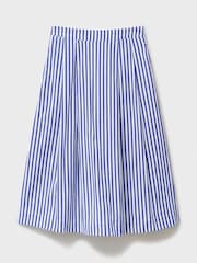 Crew Clothing Dark Blue Gabby Cotton Skirt - Image 5 of 5