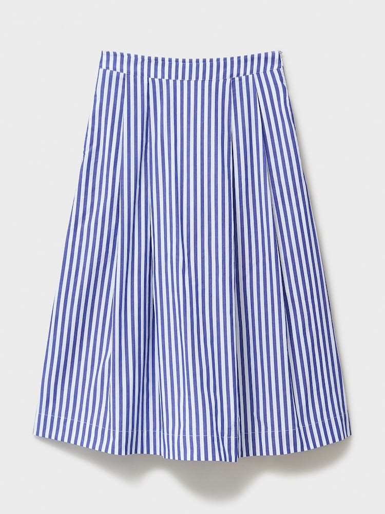 Crew Clothing Dark Blue Gabby Cotton Skirt - Image 5 of 5 Crew Clothing Dark Blue Gabby Cotton Skirt - Image 5 of 5