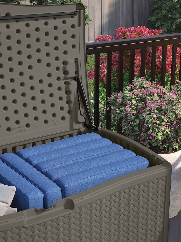 Suncast Stone Grey Minnesota 469L Garden Storage Box - Image 2 of 3 Suncast Stone Grey Minnesota 469L Garden Storage Box - Image 2 of 3