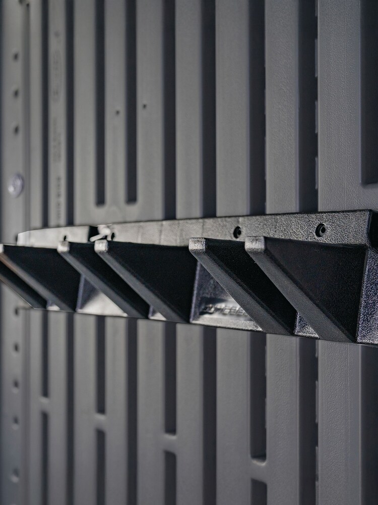 Suncast 2 Pack Black Triple Hook Long Handle Tool Hanger Set - Image 1 of 6 Suncast 2 Pack Black Triple Hook Long Handle Tool Hanger Set - Image 1 of 6