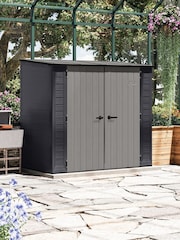 Suncast Cyberspace Grey Columbia Garden Shed - Image 1 of 5