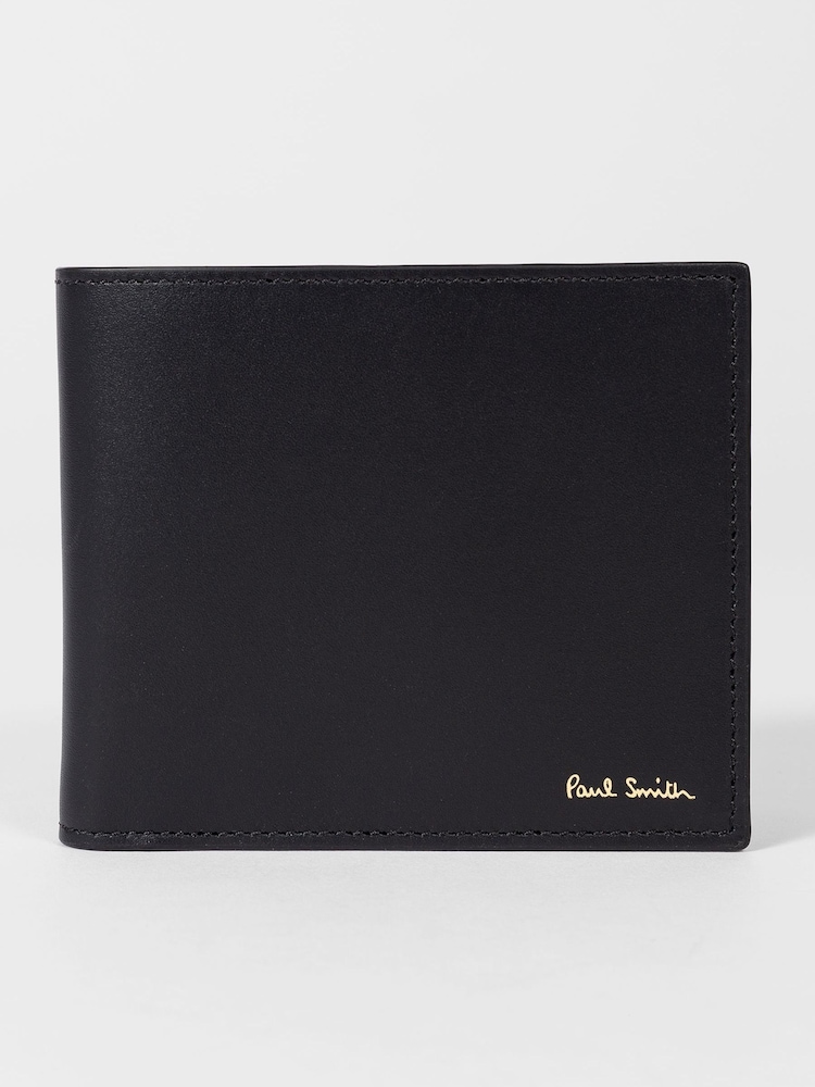 PS Paul Smith Black Leather Signature Stripe Interior Billfold Wallet - Image 1 of 2