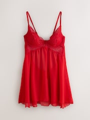Red Lace Babydoll Shapewear - Image 5 of 7