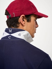 Crew Clothing Blue Stripe Placket Rugby Shirt - Image 4 of 5