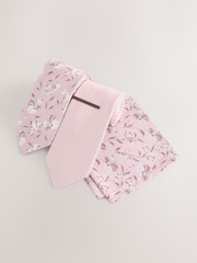 Pink Textured Ties 2 Pack - Image 1 of 4