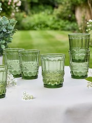 Dibor Set of 6 Green Tumblers - Image 1 of 4