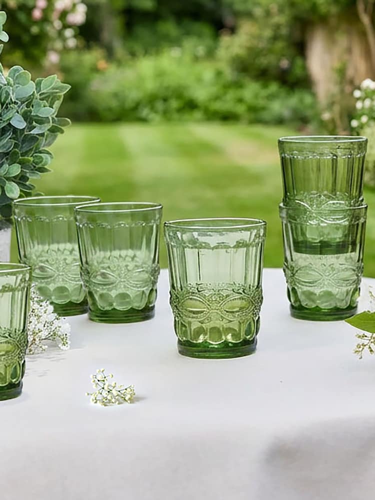 Dibor Set of 6 Green Tumblers - Image 1 of 4