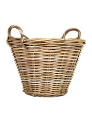 Dibor Brown Lined Basket with Handles - Image 2 of 5