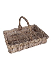 Dibor Brown Large Basket with Handle - Image 2 of 5
