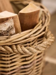 Dibor Brown Otavi Round Log Basket - Image 4 of 5