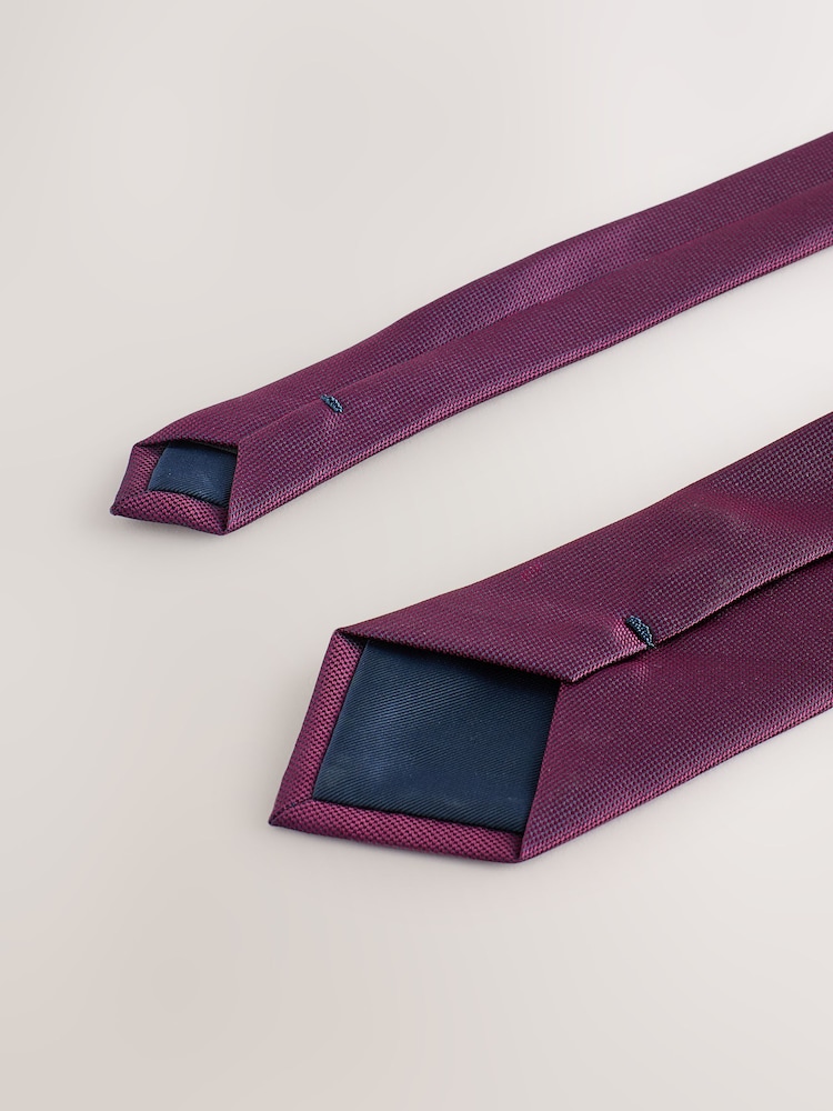 Burgundy Red Tie Pocket and Square Set - Image 2 of 4 Burgundy Red Tie Pocket and Square Set - Image 2 of 4