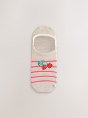 Summer Picnic Hamish the Highland Cow Invisible Trainer Socks 4 Pack - Image 4 of 7