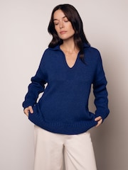 Celtic & Co. Cotton Blend Smock Jumper - Imaginea 3 din 9