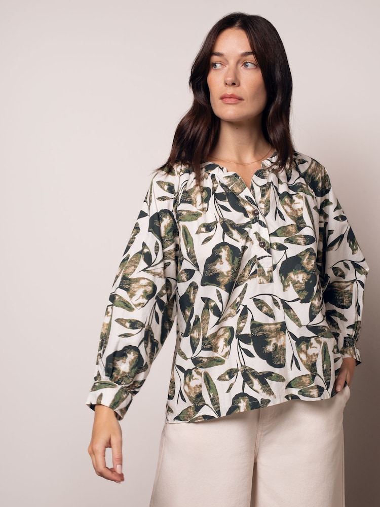 Celtic & Co. ギャザー入り ウーブン ブラウス - 画像 2 / 6