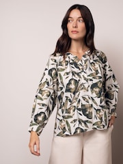 Celtic & Co. ギャザー入り ウーブン ブラウス - 画像 3 / 6