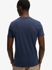 Superdry Blue Essential Stacked Logo Embroidered T-Shirt - Image 2 of 7