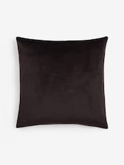 Brown 50 x 50cm Cut Velvet Wiggle Cushion - Image 5 of 5