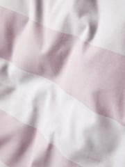 Pink Wide Stripe Reversible Duvet Cover and Pillowcase Set - Image 4 of 4