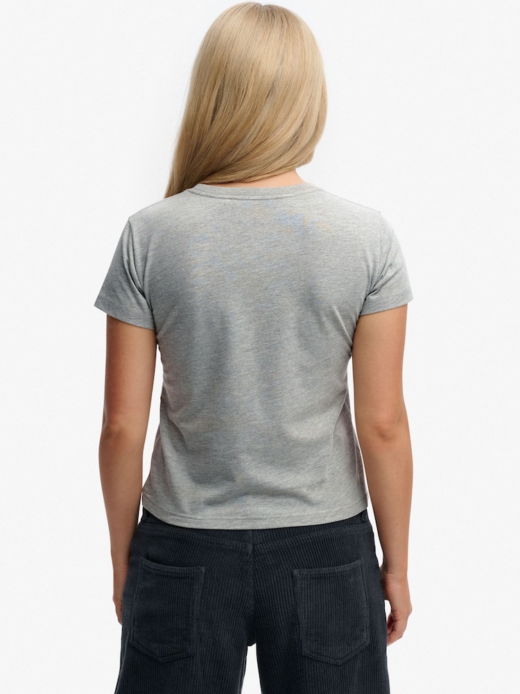 Superdry Grey Athletic Essentials Varsity Number T-Shirt - Image 2 of 6