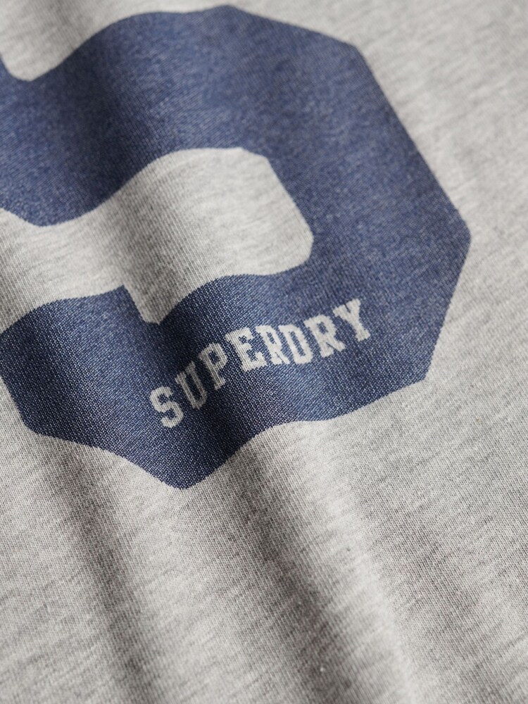 Superdry Grey Athletic Essentials Varsity Number T-Shirt - Image 6 of 6