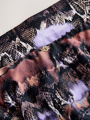 Brown/Blue Animal Swim Skirt Bikini Bottoms - Image 7 of 7