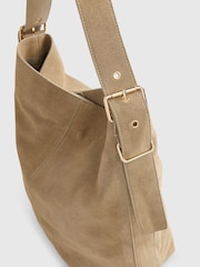 River Island Brown Suede Buckle Shopper Bag - Image 6 of 6