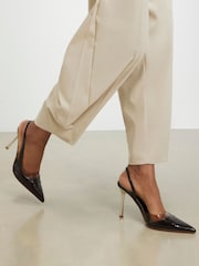 River Island Perspex Slingback Heeled Court Shoes - Պատկեր 1 6-ից