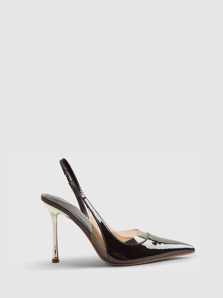 River Island Perspex Slingback Heeled Court Shoes - Պատկեր 2 6-ից
