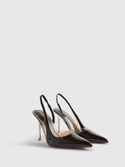 River Island Perspex Slingback Heeled Court Shoes - Պատկեր 3 6-ից