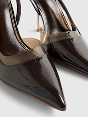 River Island Perspex Slingback Heeled Court Shoes - Պատկեր 6 6-ից