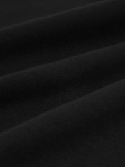 Reiss Black Barton Premium Interlock Modern-Fit T-Shirt - Image 6 of 6