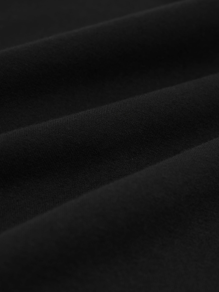 Reiss Black Barton Premium Interlock Modern-Fit T-Shirt - Image 6 of 6 Reiss Black Barton Premium Interlock Modern-Fit T-Shirt - Image 6 of 6