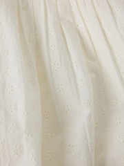 Polarn O. Pyret White Organic Cotton Ruffled Blouse - Image 3 of 4
