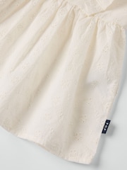Polarn O. Pyret White Organic Cotton Ruffled Blouse - Image 4 of 4