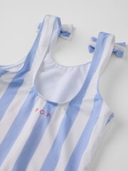 Polarn O. Pyret Blue Striped Swimsuit - Image 3 of 3