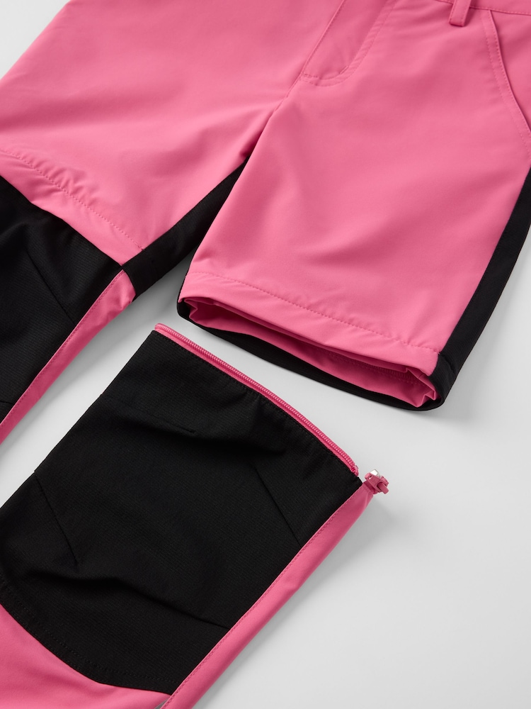 Polarn O. Pyret Pink Zip-off Trousers - Image 2 of 3