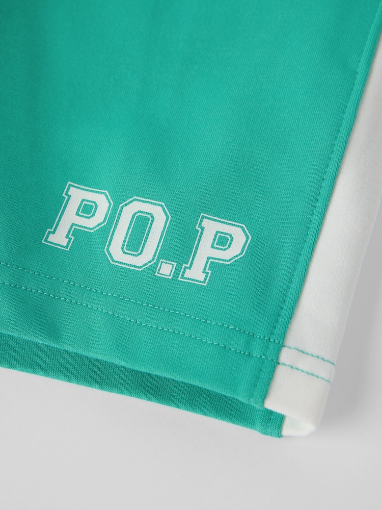 Polarn O. Pyret Green Varsity Style Shorts - Image 3 of 3
