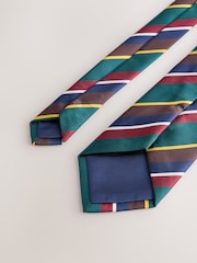 Green Stripe Design Tie - Image 3 of 3