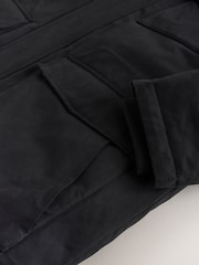 Black Shower Resistant Faux Fur Hooded Parka With Quilted Lining - Image 10 of 11