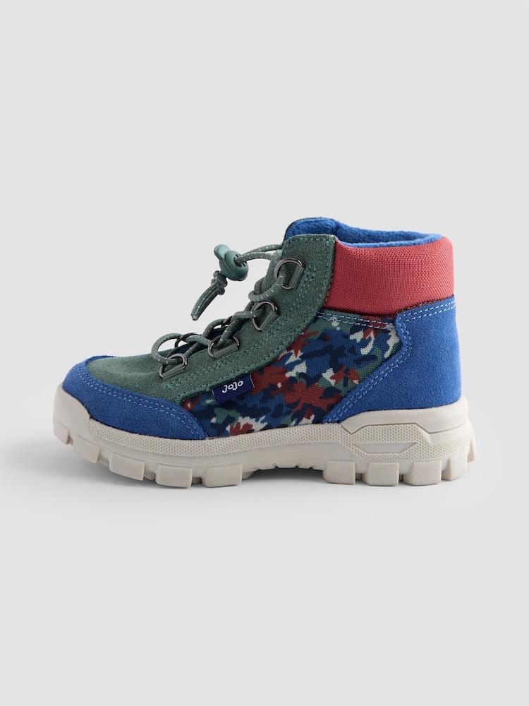 JoJo Maman Bébé Green Camo Hiking Boots - Image 4 of 4 JoJo Maman Bébé Green Camo Hiking Boots - Image 4 of 4