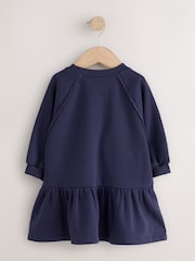 Navy Fairy Long Sleeve Sweat Dress (3mths-7yrs) - Image 7 of 9