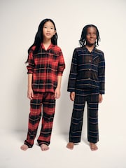 The Set 2 Pack Long Sleeve Christmas Check Woven Pyjamas - Obrázek 1 z 4