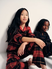 The Set 2 Pack Long Sleeve Christmas Check Woven Pyjamas - Obrázek 3 z 4