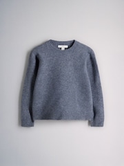 The Set 3 Pack Soft Knit Crew Jumpers Dark Navy - Image 4 of 6
